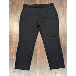 Banana Republic Work Pants Womens 14‎ 36 Black Sloan Ankle Stretch Dress Slacks